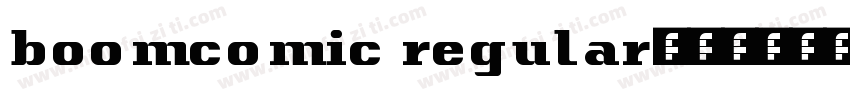 boomcomic regular字体转换